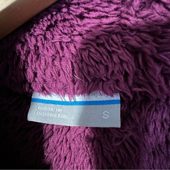 COLUMBIA Women’s Purple Full Zip Sherpa Fleece Outdoor Jacket - Picture 4 of 6